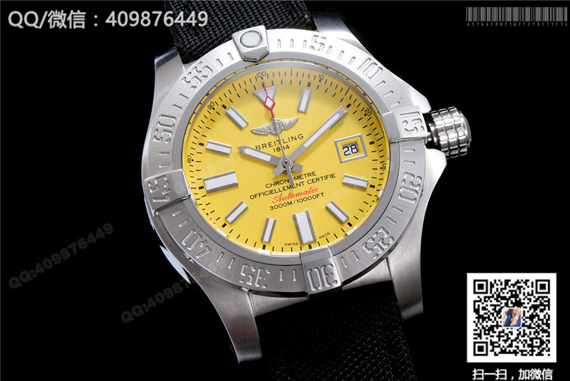 百年靈BREITLING AVENGER復仇者系列機械腕表A077I19PRS 條訂刻度